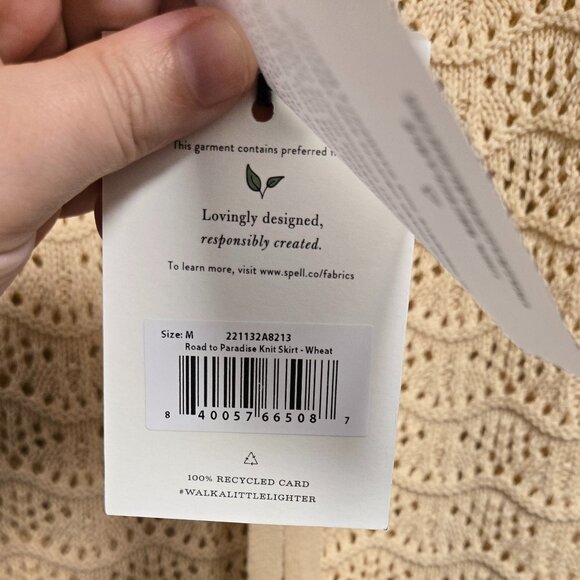 Spell & the Gypsy Collective Road to Paradise Knit Skirt, M, NWT - Picture 6 of 7